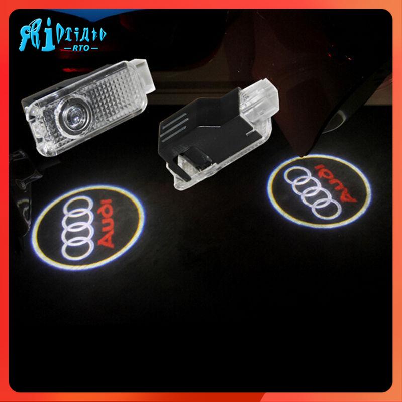 2 x LED 車門迎賓燈激光投影儀 Sline 標誌適用於奧迪 A1 A3 A5 A6 A8 A4 B6 B8 C5