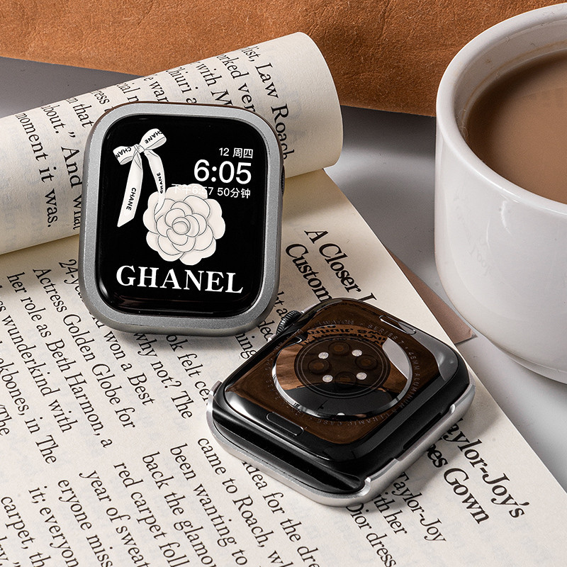 蘋果手錶保護殼 金屬錶殼 質感手錶保護殼 適用於Apple watch9 8 7 45mm 41mm 44mm 蘋果錶殼