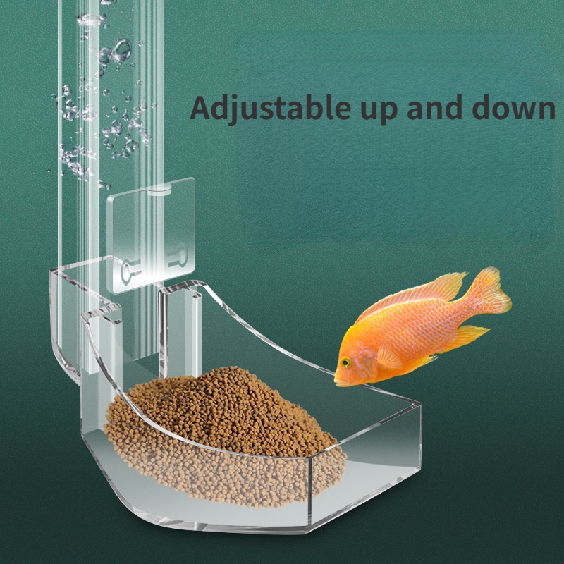 水族館魚蝦餵食器,亞克力透明蝦餵食管透明水晶魚缸水族館