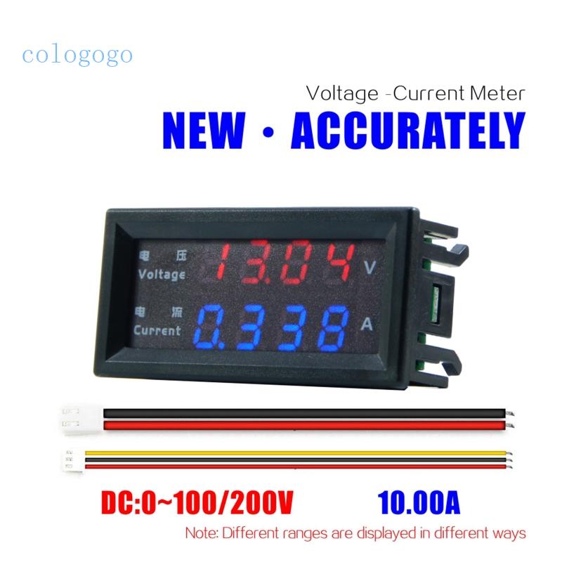 用於 DC 100V 200V 10A 安培電壓電流表測試儀的 COLO 數字電壓表電流表