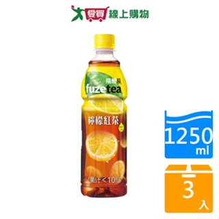 FUZE TEA飛想茶檸檬紅茶1.25L X3入【愛買】