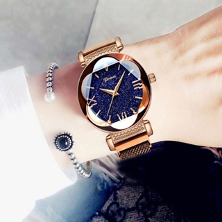 熱賣米蘭帶日內瓦星空手錶 時尚磁鐵女士網紅學生石英錶