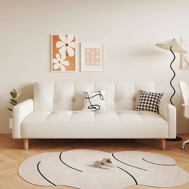 『MOKA®摩卡』沙發小戶型出租房網紅款卧室陽台單雙人公寓書房可摺疊兩用沙發床
