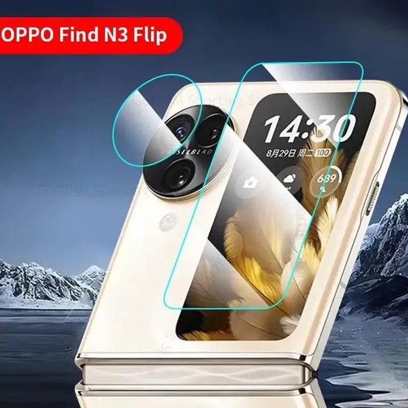 適用於 OPPO Find N3 Flip N2 Flip 2023 透明相機鏡頭膜相機保護膜鋼化玻璃背膜