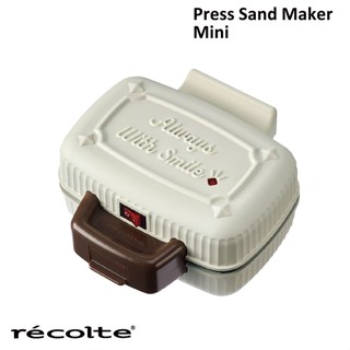 recolte Mini迷你格子三明治機/ 白/ RPS-3-W eslite誠品