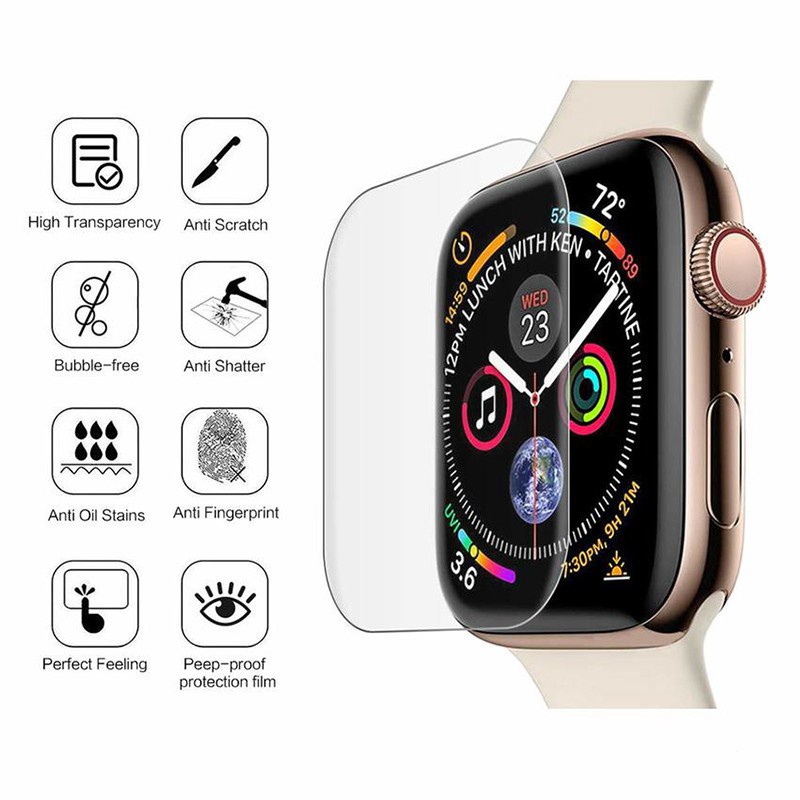 Apple Watch 水凝膠膜屏幕保護膜適用於 iwatch Series SE 7 6 5 4 3 2 1 全保護膜