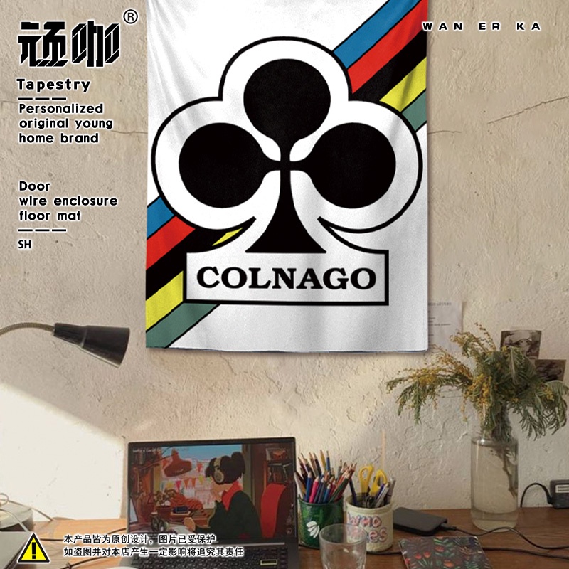 COLNAGO梅花腳踏車海報戶外運動愛好者個性展示營地佈置彩繪掛布