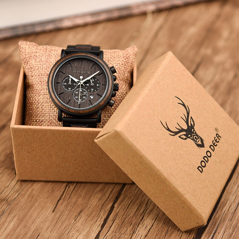 【現貨速發】DODO DEER木質小眾手錶簡約男女復古設計男款創意木製中國風