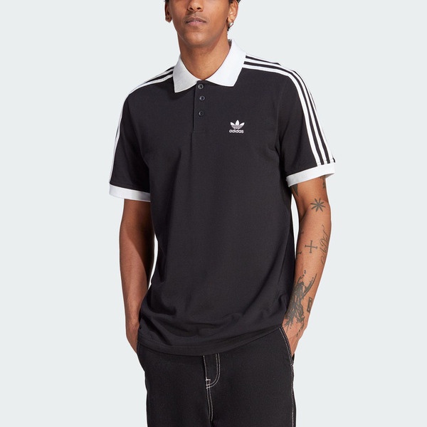 Adidas 3-Stripe Polo IL2501 男 運動 POLO衫 短袖上衣 亞洲版 復古 休閒 棉質 黑白