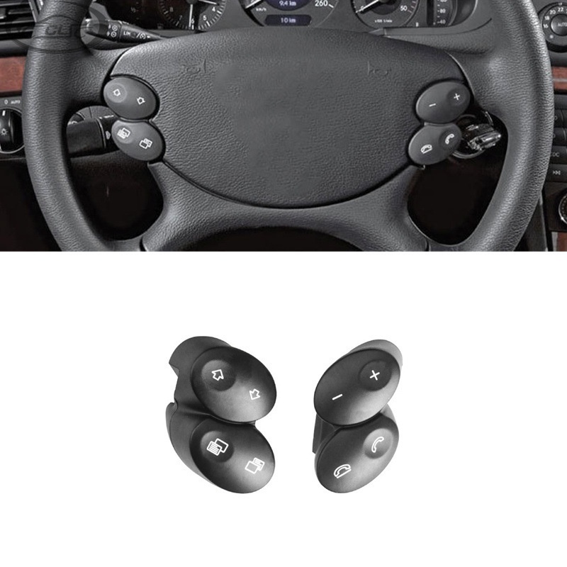 適用於老款Benz 賓士 E級W211 CLS級W219方向盤按鈕