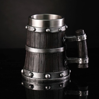 海賊王路飛德國木桶啤酒杯創意大容量酒吧啤酒杯水杯馬克杯大肚杯