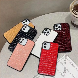 鱷魚紋真皮手機殼 i15Pro 12Pro i11矽膠全包防摔殼 蘋果14Pro Max i11 蘋果14Plus手機殼