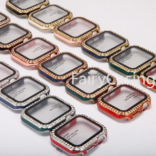 鑽石鋼化玻璃膜 + Apple Watch Series 9 8 45mm 41mm 7 6 se 45 41 40 4
