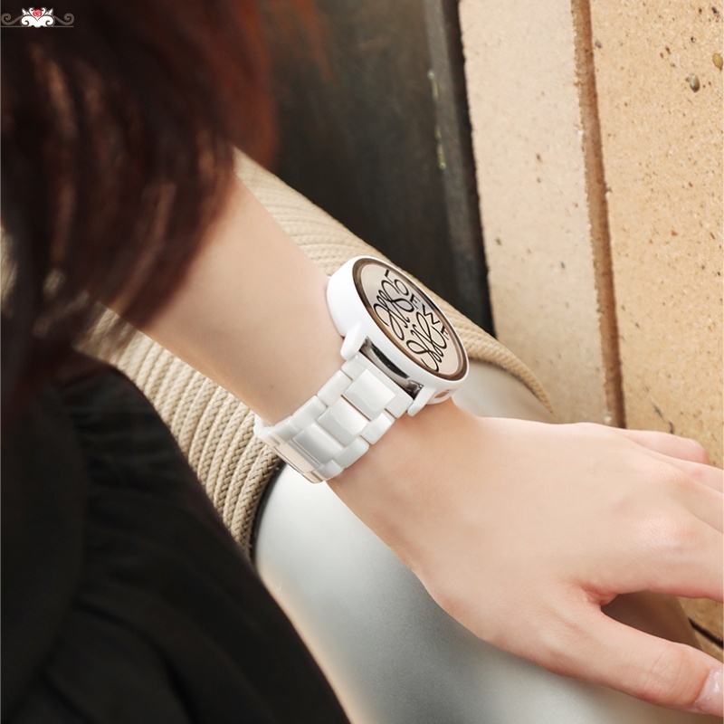 純色陶瓷折疊扣錶帶 22mm 適用華米Amazfit GTR 4 3錶帶 情侶男女新款