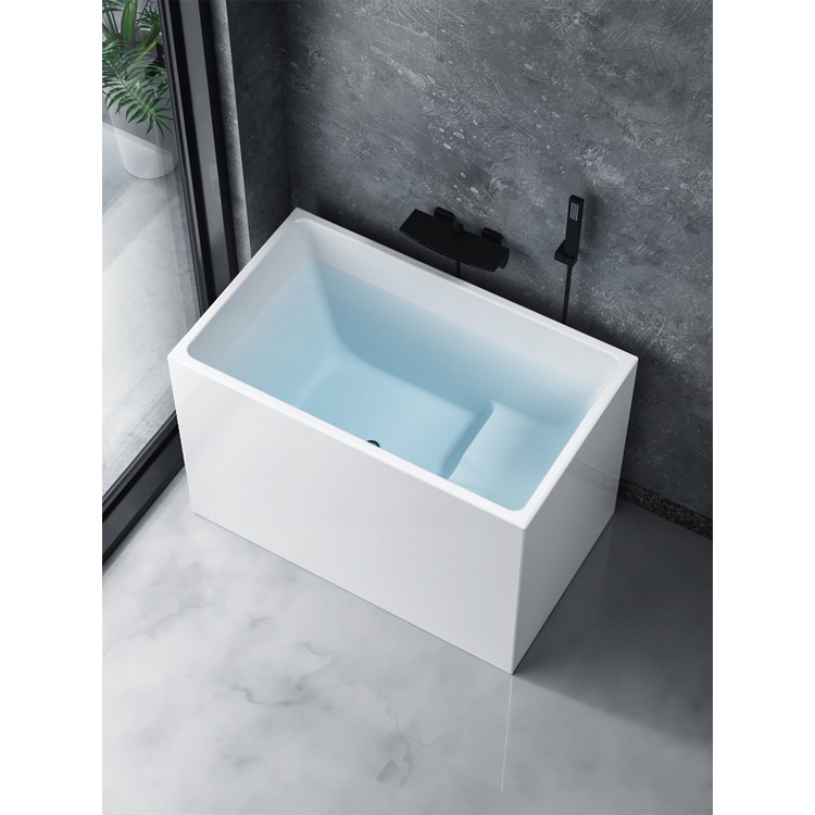 迷你小浴缸日式小戶型深泡坐式亞克力家用獨立式成人衛生間浴盆