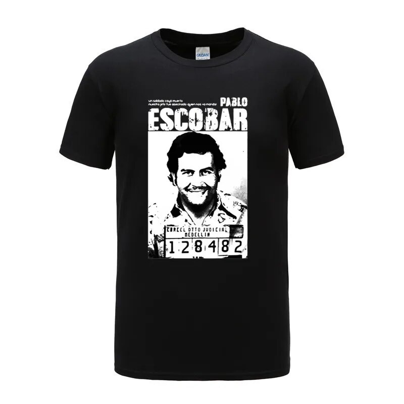2022 年 Pablo Escobar T 哥倫比亞藥物領主卡特爾錢男式 T 恤 T 恤 T 恤