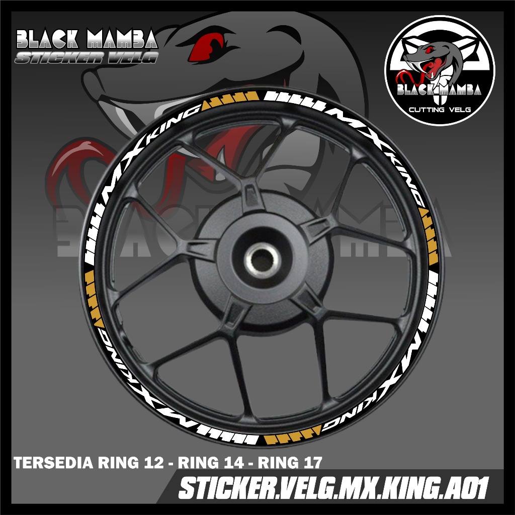 山葉 貼紙輪輞 MX KING STICKER LIS LIST 變體輪胎/VELG YAMAHA MX KING A0