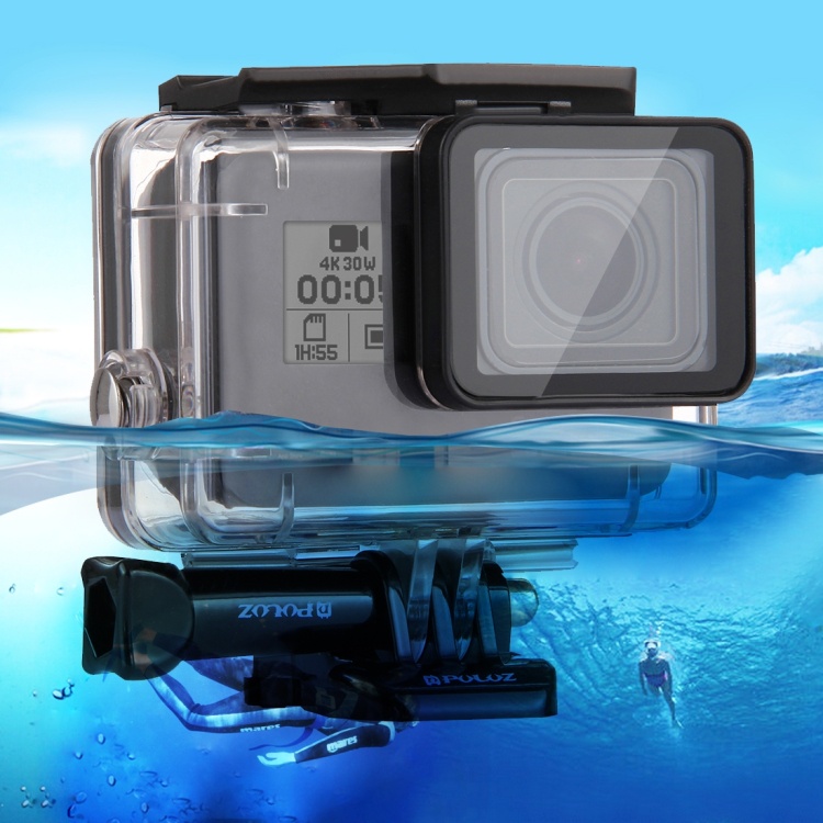 適用於 GoPro HERO / HERO7 Black /6 /5 60m 水下防水外殼潛水保護套帶扣基本安裝和螺絲的