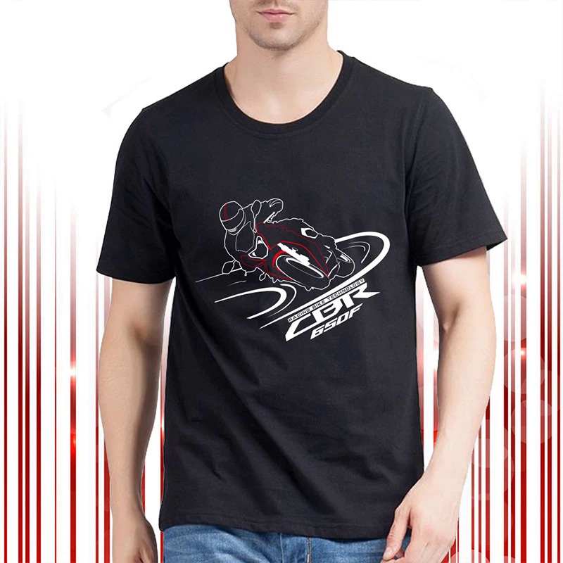 HONDA Kodaskin Moto T 恤適用於本田 CBR650F 摩托車 GP Raing 休閒棉質上衣 T 恤