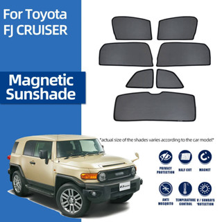 豐田 FJ Cruiser XJ10 2006-2021 磁性汽車遮陽罩前擋風玻璃窗簾後側窗遮陽板