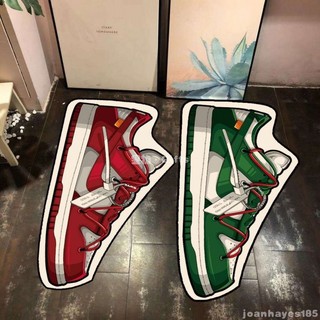 Home🤍創意潮牌球鞋地毯 DUNK個性動漫卡通臥室衣帽間地墊 樓梯口腳墊 可愛地墊 卡通地毯 可愛地墊 房間地毯