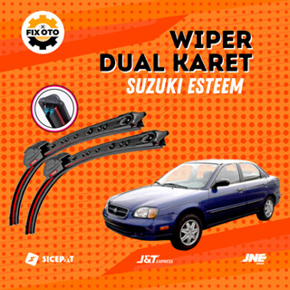 SUZUKI 鈴木雅詩蘭黛汽車雨刮器無框雙橡膠模型 1 SET 2 PCS 左右