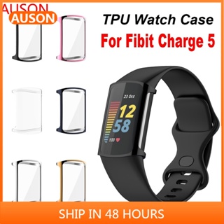 AUSON適用於Fitbit Charge 5 TPU保護殼 Charge5 全包外殼 屏幕保護套 防摔防刮保護殼