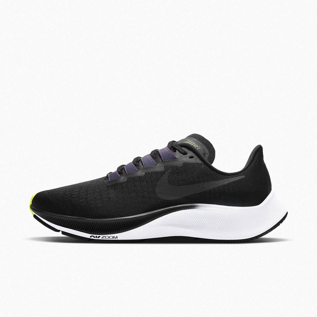 Nike 慢跑鞋 Wmns Air Zoom Pegasus 37 黑 紫 螢光綠 女鞋【ACS】 BQ9647-010