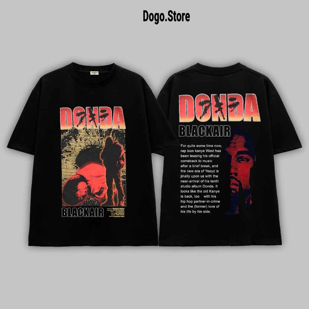 Donda Dogo Store 中性 T 恤,超大號寬型 T 恤 100% 棉