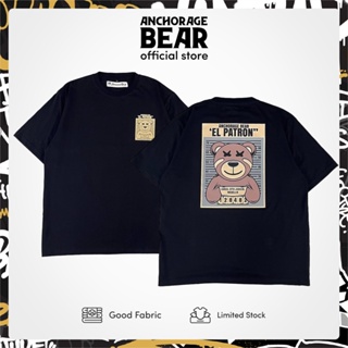 Hitam 大碼 KAOS Anchorage Bear El Patron T 恤黑色 T 恤 KAOS