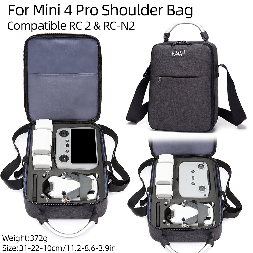 Mini 4 pro 收納袋旅行便攜包便攜盒單肩包適用於 DJI Mini 4 pro 無人機收納包配件