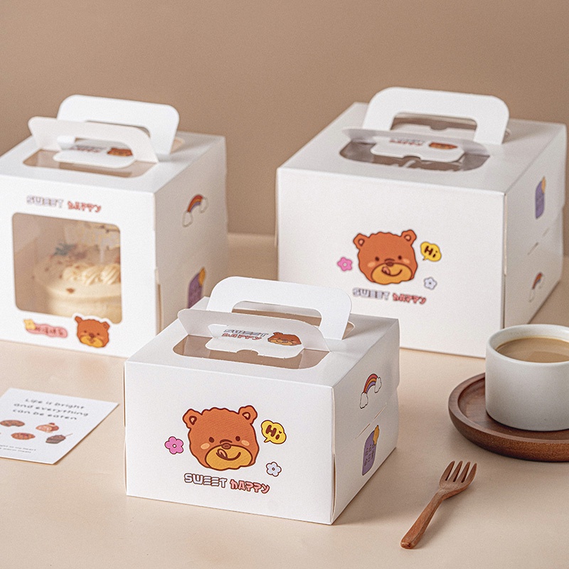 Only one推薦👉2023【蛋糕盒】3 4 6寸 四寸蛋糕盒 兒童生日蛋糕盒 包裝盒 蛋糕盒子 烘焙 西點打包盒