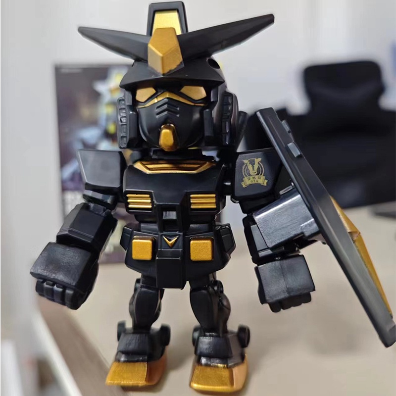 麥當勞高達 Mcd Qmsv Mini RX-78-2 Ver.ANGUS Mcdo GUNDAM 黑金可動人偶模型玩具