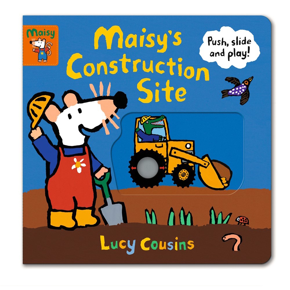 Maisy's Construction Site: Push, Slide, and Play!(硬頁操作書)(美國版)(硬頁書)/Lucy Cousins【禮筑外文書店】