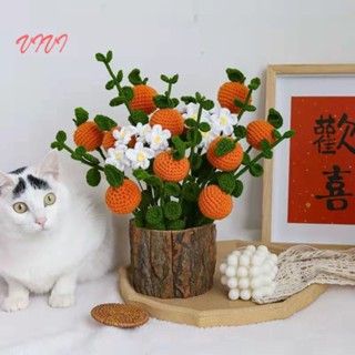 [EZY]臺灣出貨 手作材料包 DIY編織 毛線手工 網紅ins可愛針織橘子毛綫草莓花束創意手工製品送女友長輩禮物