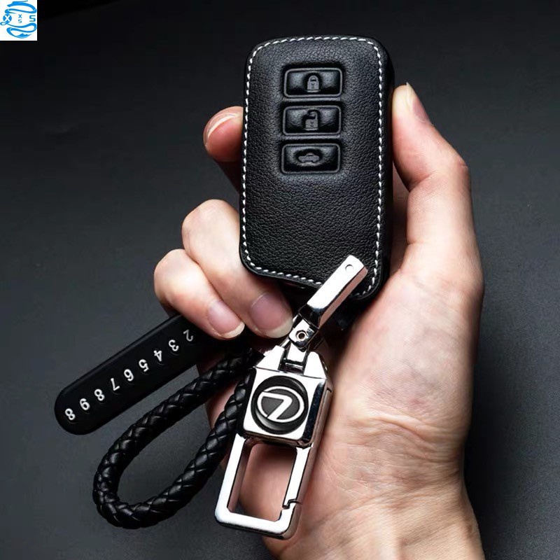 Lexus凌志 ES200汽車真皮鑰匙包 鑰匙套鑰匙扣 皮革遙控器保護套GS LS 【現貨】 NX200 NX300