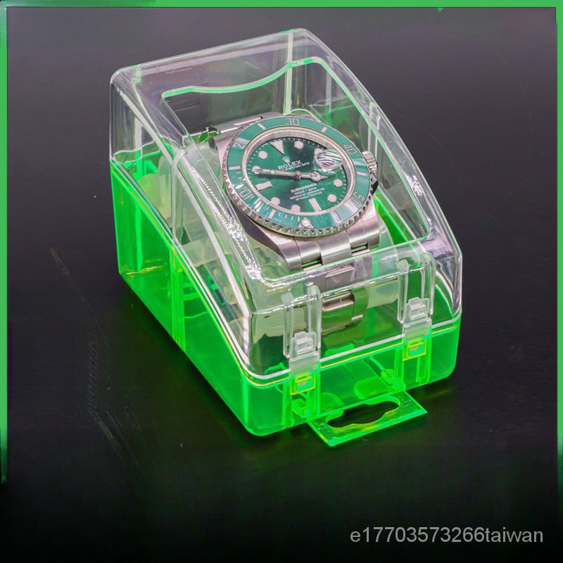 手錶盒子包裝盒塑膠透明盒子批發首飾盒手錶盒高級通用展示盒兒童智慧手錶透明展示包裝盒PS透明盒飾品盒【5個起售】