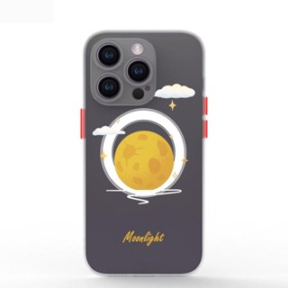 magsafe磁吸蘋果16pro手機殼新款iphone15保護殼透明14簡約13pro max月亮11磨砂plus超薄s