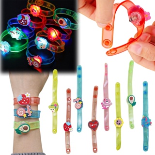 1/3 件兒童卡通彩色 LED 閃光燈發光手錶玩俱生日禮物