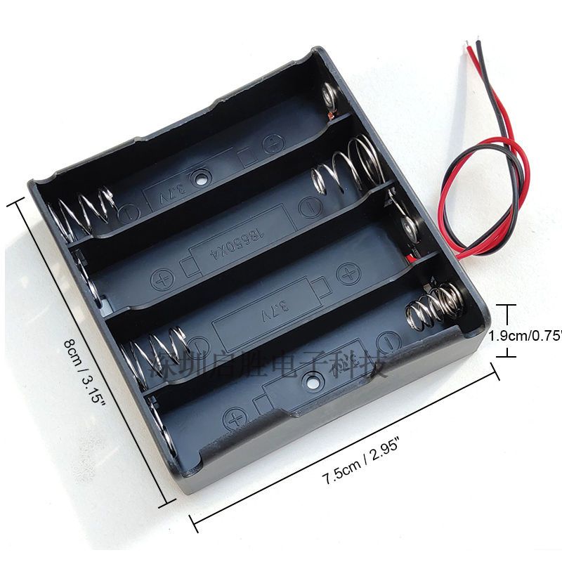 🔥台灣好物熱賣🔥   18650鋰電池盒 帶線並聯/串聯充電座 1/2/3/4節3.7V 14.8v 免焊接DIY