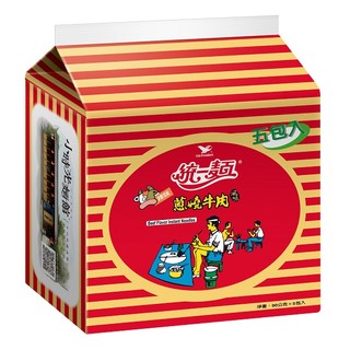 統一麵蔥燒牛肉風味（五合一）袋x6入組