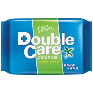 康乃馨Double Care加護抗菌潔膚濕巾20片(包裝隨機)【任2件5折】