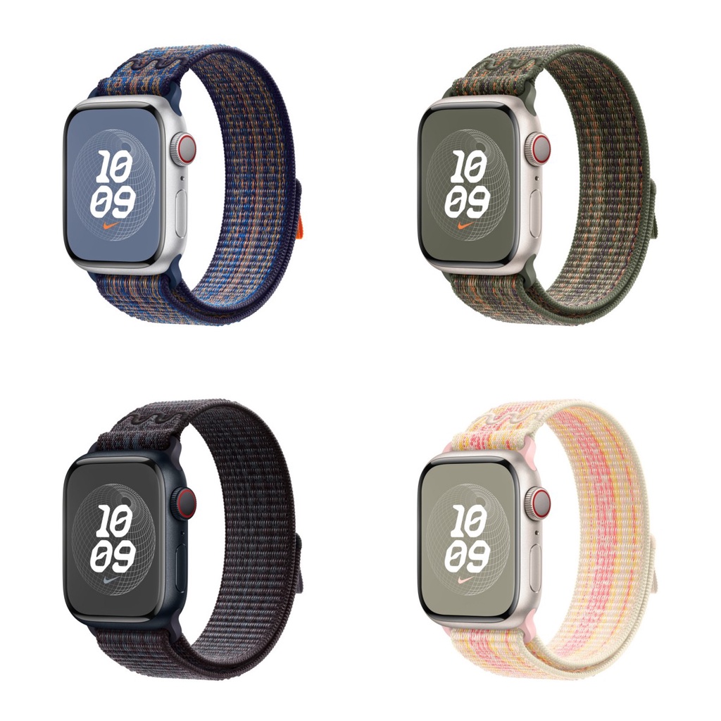 適用蘋果手錶apple watch98765432se Nike迴環式運動替換錶帶iWatch替換腕帶跑步運動錶帶