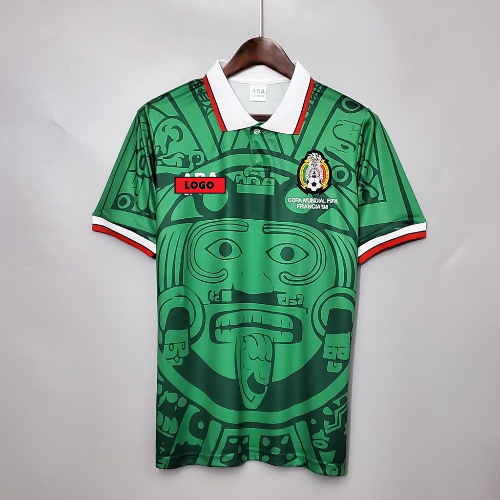 1998 年墨西哥主場客場復古足球球衣足球