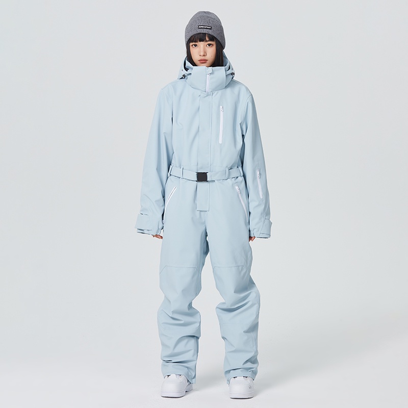 【現貨 新品】滑雪服 滑雪衣 滑雪褲 SEARIPE連身滑雪服女防水保暖單板雙板加厚戶外男滑雪衣套裝