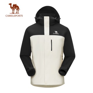 CAMEL SPORTS駱駝 三合一衝鋒衣 男士女士可拆卸防風防水防汙夾克
