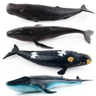 ❤樂樂屋❤仿真軟膠海洋動物模型玩具 充棉軟膠藍鯨抹香鯨多款鯨魚可選