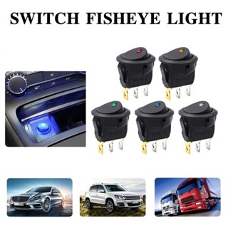 ALLYN 12V Led 燈車自動船圓形搖桿開/關撥動開關 3 針