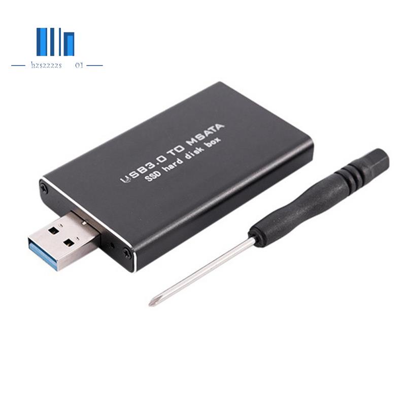 Msata 轉 USB USB 3.0 轉 MSATA SSD 硬盤適配器 M2 SSD 外置硬盤盒