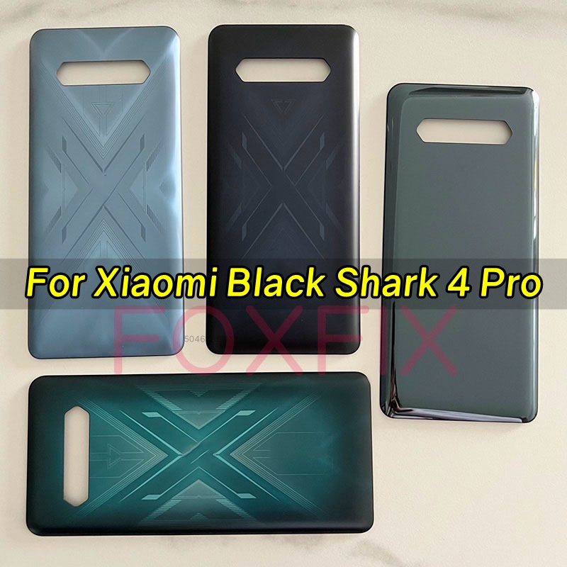 XIAOMI 小米黑鯊 4 Pro 後殼玻璃殼電池蓋後蓋帶相機鏡頭更換帶不干膠貼紙